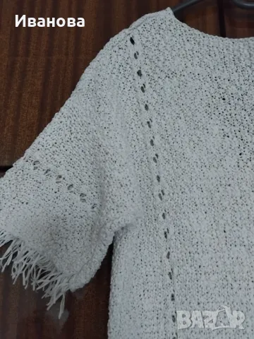 Блузка с къс ръкав и остро деколте NEXT, снимка 8 - Блузи с дълъг ръкав и пуловери - 47651391