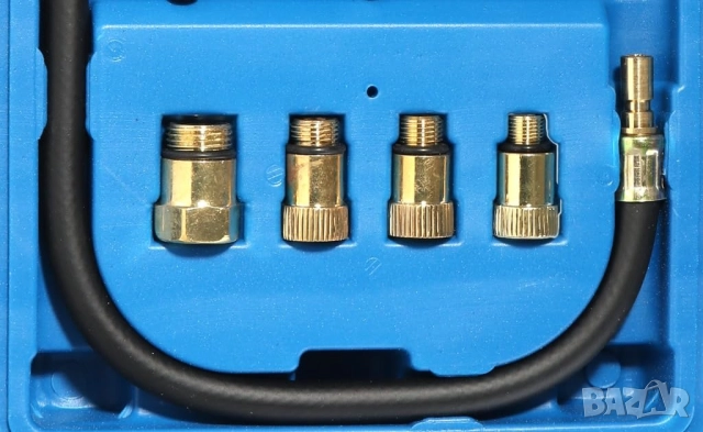   К-т тестер за компресия на бензинов двигател (0-20 bar / 0-300 psi) Kraft Royal, снимка 2 - Аксесоари и консумативи - 51497365