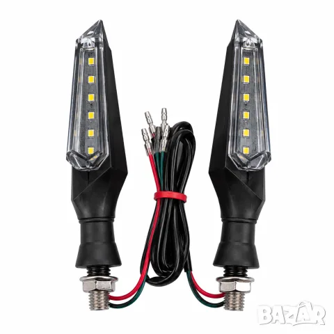 Универсални 12V LED мигачи за мотор и скутер 2 броя, снимка 2 - Аксесоари и консумативи - 55865984