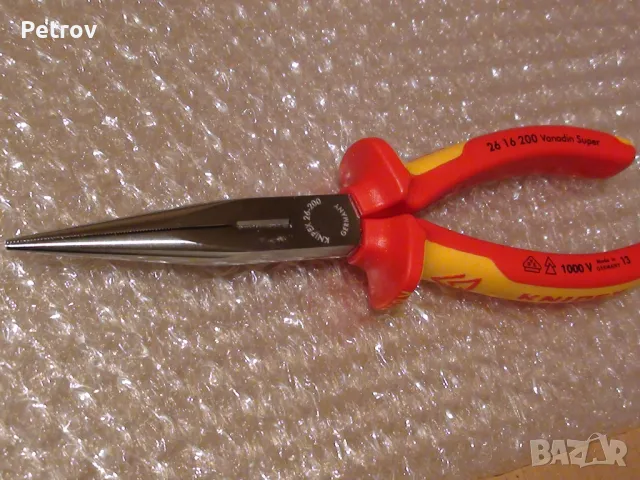 KNIPEX 26 16 200 VDE 1000 V - Profi Клещи 200 mm с дълги човки !!!ЧИСТО НОВИ !!! от DEUTSCHLAND !!!, снимка 11 - Клещи - 30397979