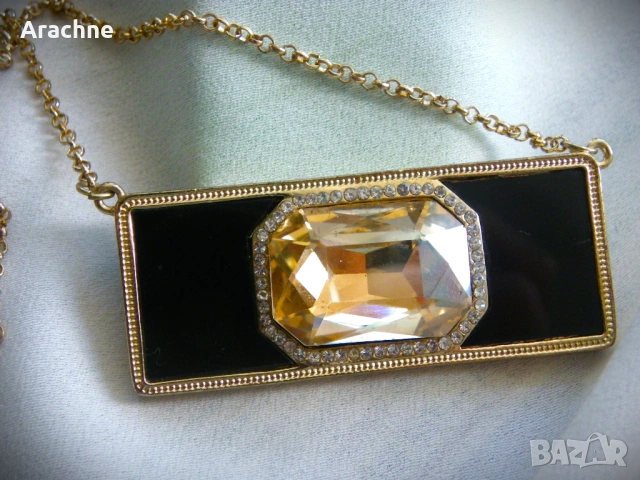 Луксозно позлатено колие, снимка 2 - Колиета, медальони, синджири - 48222102