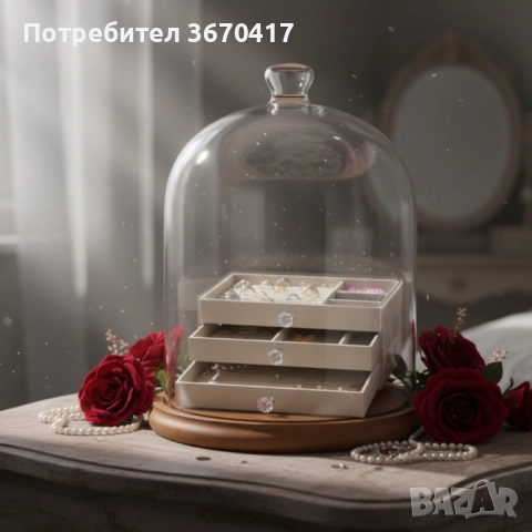 Органайзер за бижута с три чекмеджета – Multi functional Jewelry Storage Box, снимка 4 - Подаръци за жени - 52297598