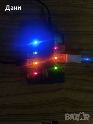 USB Hub - разклонител 2.0, снимка 3 - Кабели и адаптери - 34366541