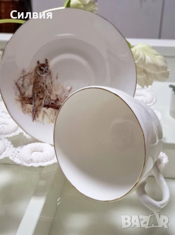 Винтидж чаша с чинийка , снимка 7 - Чаши - 52764049