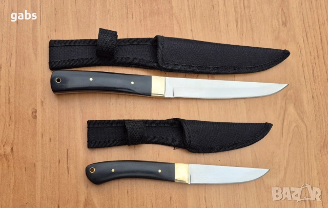 Руски нож Охотник,фултанг с текстилна кания,два модела, снимка 3 - Ножове - 51886436