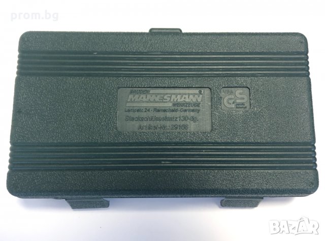 гедоре, комплект вложки, битове с тресчотка 130 ч, Mannesmann, Германия, снимка 8 - Гедорета - 30446721