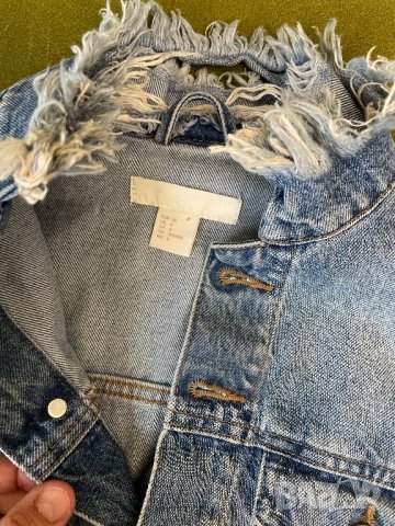 Н&М ново дънково яке 38 размер, снимка 2 - Якета - 36649615