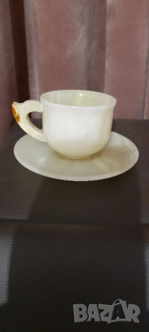 Чаша зелен оникс, снимка 3 - Чаши - 52101497