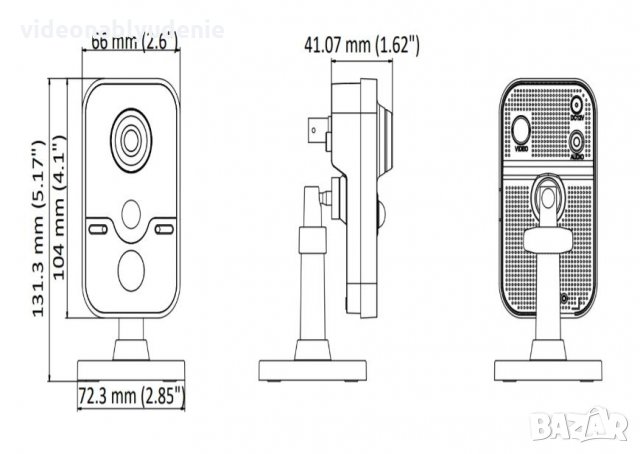 HD-TVI Алармена Камера HIKVISION DS-2CE38D8T-PIR Сензор Движение Вграден Микрофон 2Мегапиксела 2.8мм, снимка 3 - HD камери - 29462595