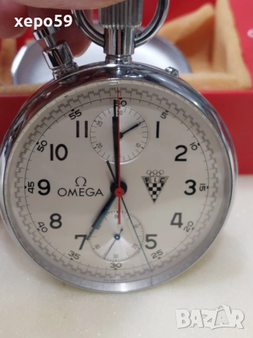 Джобен часовник Омега хронограф-Omega Split Second Chronograph Rattrapante, 5 500 лв, снимка 8 - Мъжки - 52217920
