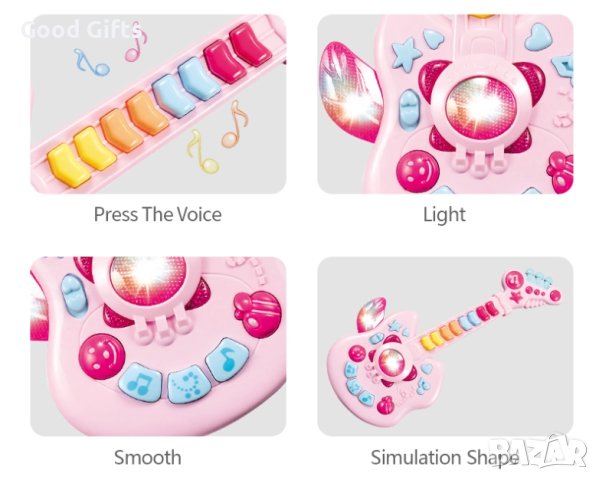 Детска китара Замръзналото кралство, снимка 4 - Музикални играчки - 42808357