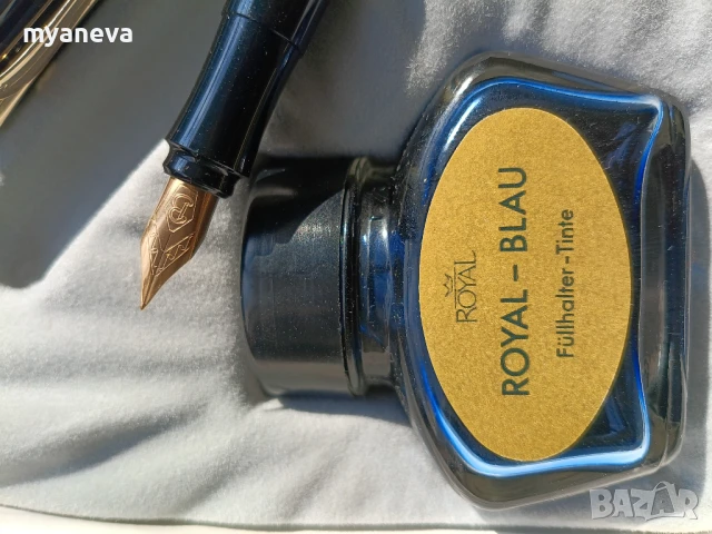 Елегантен комплект за писане от Tchibo Royal, включващ  писалка и химикалка с vintage дизайн., снимка 4 - Ученически пособия, канцеларски материали - 51108698