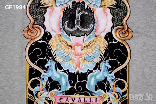 Just Cavalli - мъжка тениска, размер М, снимка 4 - Тениски - 25225079