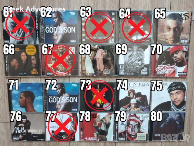 Hip-Hop Rap Music Albums CD's Оригинални Рап Музикални Дискове Хип-Хоп, снимка 5 - CD дискове - 46671250