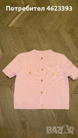 Розова жилетка с къс ръкав Zara, снимка 11 - Жилетки - 52565025