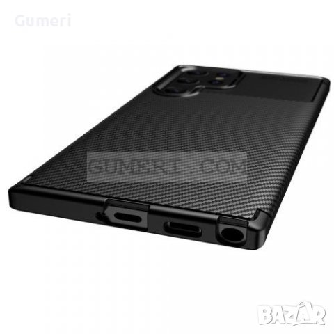 Samsung Galaxy S22 Ultra 5G Противоударен Силиконов Гръб - Карбон, снимка 11 - Калъфи, кейсове - 36849414
