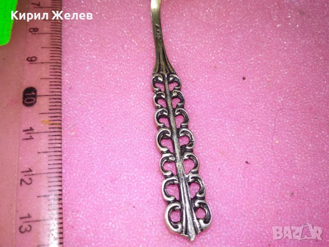 СТАРА НЕМСКА АЖУРНА КОЛЕКЦИОНЕРСКА СРЕБЪРНА ЛЪЖИЧКА За КАФЕ СРЕБРО 800 ПРОБА 43003, снимка 10 - Колекции - 44372782