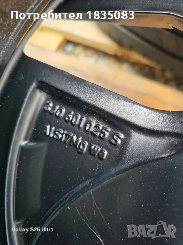 Лети джанти 16ки 5х112 VW + летни гуми 215/60/16 GoodYear, снимка 10 - Гуми и джанти - 56264935
