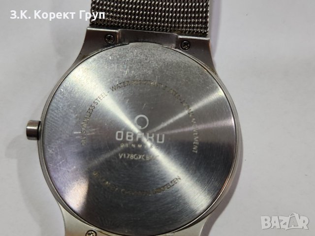Класически мъжки часовник Harmony OBAKU Milanaise верижка от неръждаема стомана V178GXCBMC, снимка 8 - Мъжки - 40408005