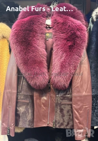 Нова колекция кожени якенца ✨❤️  Естествена кожа и естествен косъм ✅ Налични размери от S до 5XL ❗️