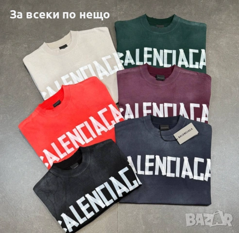 Balenciaga Мъжка Тениска👕Мъжка Блуза С Къс Ръкав - Различни Цветове Код Mens P.158, снимка 3 - Тениски - 53921187