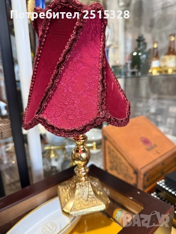 красив стар месингов ретро лампион нощна лампа