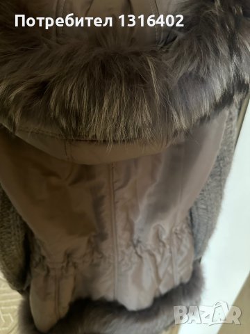 Зимно яке с естествен косъм, размер S, снимка 13 - Якета - 42161040