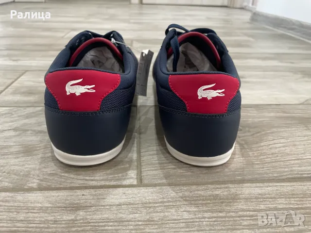 Сини мъжки маратонки Lacoste 44,5 н., снимка 5 - Маратонки - 47314198