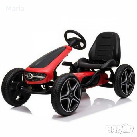 Картинг Mercedes с меки гуми, снимка 1 - Детски велосипеди, триколки и коли - 29151860