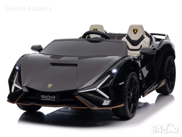 Акумулаторна Двуместна КОЛА Lamborghini SIAN  24V функция дрифт, снимка 4 - Коли, камиони, мотори, писти - 51038691