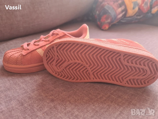 adidas superstar pink 16cm детски маратонки тенис спорт, снимка 2 - Детски маратонки - 54170605