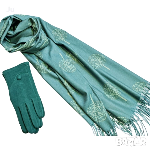 Комплект за подарък кашмир шал и ръкавица ул. Солунска7, гр София justsbag.com , снимка 9 - Шалове - 33259381