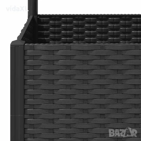 vidaXL Градинска саксия с решетка, черна, 120x40x136 см, полипропилен, снимка 8 - Саксии и кашпи - 56146769