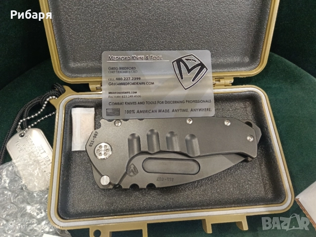 Сгъваем нож Medford Praetorian Genesis, снимка 2 - Ножове - 51953857