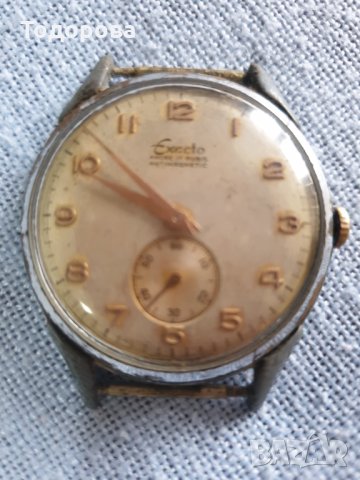 Рядък ръчен колекционерски часовник -Exacto, снимка 1 - Антикварни и старинни предмети - 35380890