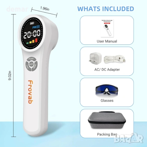 Ръчно устройство с червена светлина, 16X660nm + 4X980nm + 4X810nm, снимка 7 - Други стоки за дома - 54015252