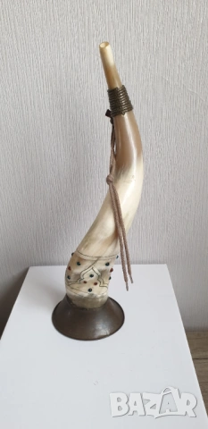 Рог-свирка, снимка 6 - Антикварни и старинни предмети - 53927465