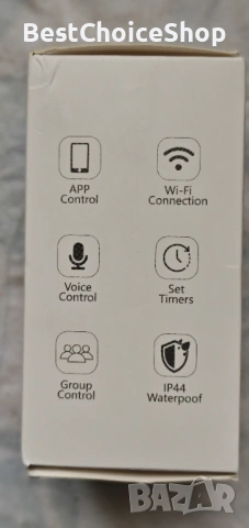2бр. WiFi външен контакт IP44 водоустойчив измервател на мощността – съвместим с Alexa, снимка 4 - Друга електроника - 53882844
