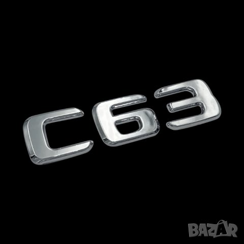 емблема Мерцедес Mercedes C 63 AMG C класа сива C63