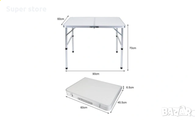 Сгъваема маса, снимка 3 - Маси - 54113642