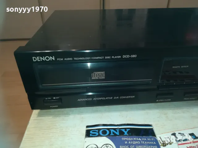 DENON DCD-580 CD PLAYER-MADE IN GERMANY 2710241012, снимка 3 - Ресийвъри, усилватели, смесителни пултове - 47733131