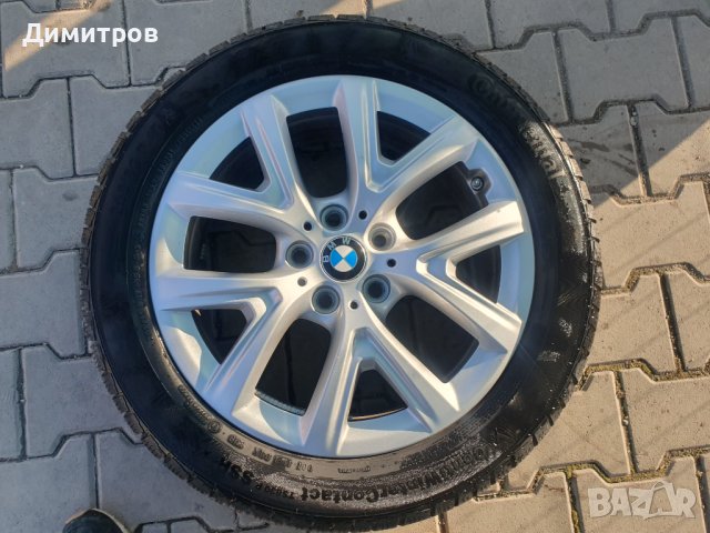 Джанти BMW X1 , 17 цола,междуболтово 5x112 ,с гуми,6J,ET 39, снимка 6 - Гуми и джанти - 44214535