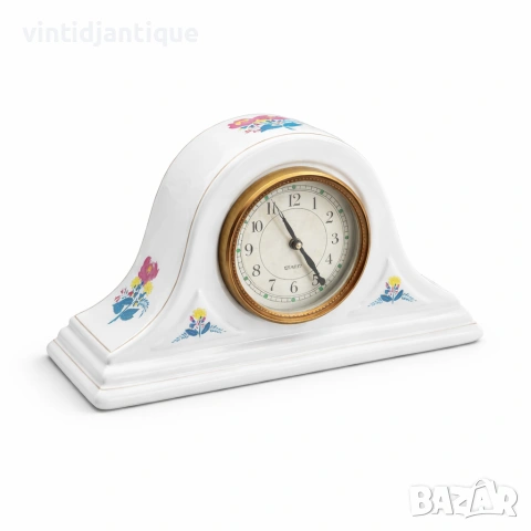 Керамичен настолен часовник Laura Ashley , снимка 2 - Антикварни и старинни предмети - 54137082