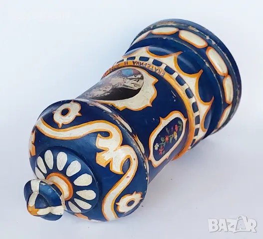 Старинна Руска ръчно рисувана с маслени бои дървена кутийка, снимка 6 - Антикварни и старинни предмети - 47751138