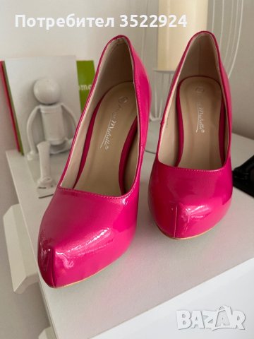 Обувки на ток - цвят фуксия, снимка 5 - Дамски обувки на ток - 40780728