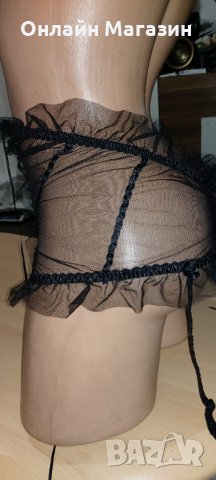 Прашка еротична с бродерия роза + колан с жартиер, снимка 8 - Бельо - 26036435