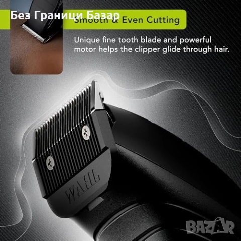 Нова Машинка за подстригване Wahl 0.2мм безжична USB 120 минути работа, снимка 4 - Машинки за подстригване - 52306534