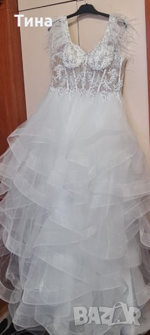 Сватбена бяла рокля 2 0 23, снимка 1