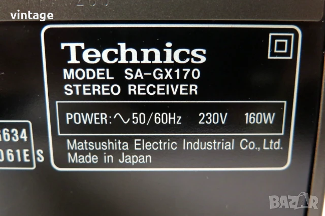 Technics SA-GX170, снимка 7 - Ресийвъри, усилватели, смесителни пултове - 50840280