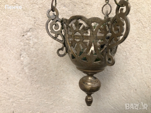 старо бронзово кандило, снимка 12 - Антикварни и старинни предмети - 34869091